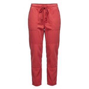 J.Crew Red Cotton Drawstring Jogger Pants Size 12 | casual lounge prep